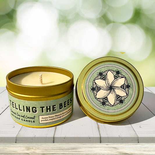 Telling The Bees 4oz. Candle - Paraffin free!