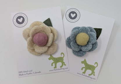 Handmade Felted Flower Car Vent Clip & Diffuser