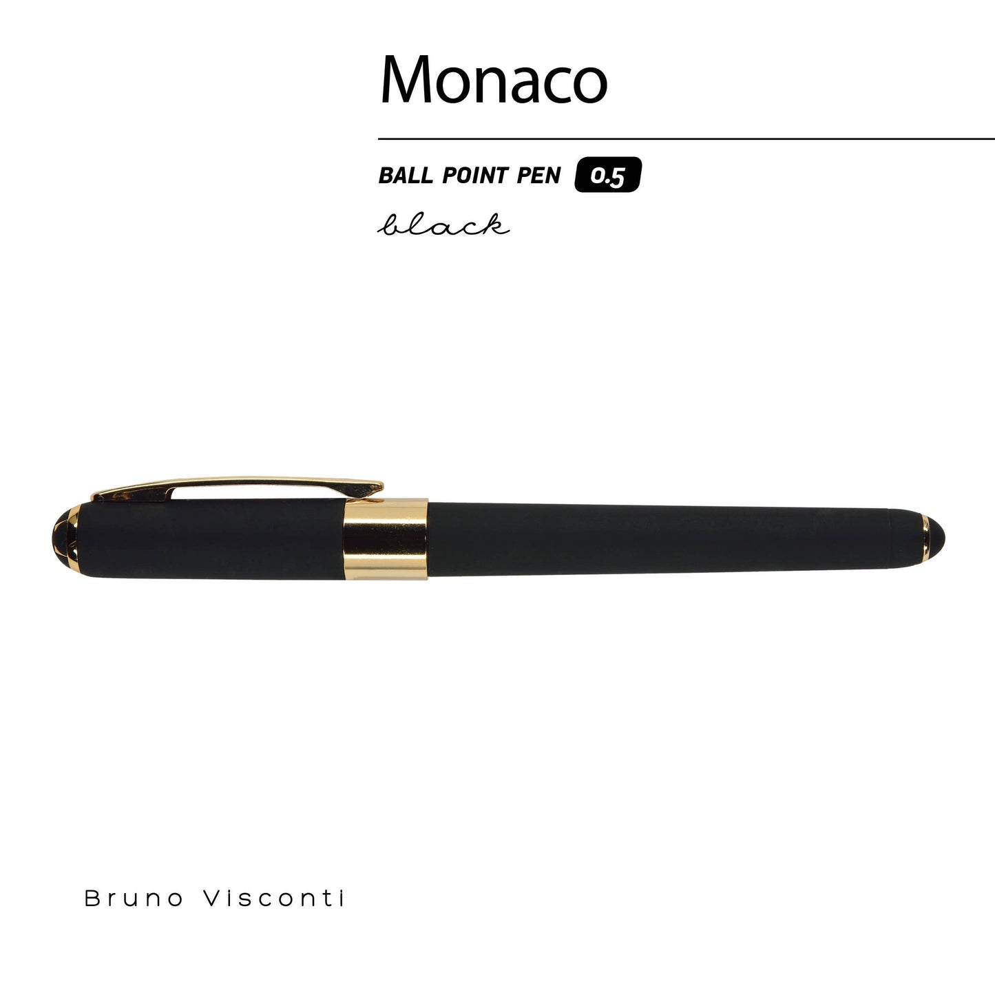 Monaco Collection Black Ballpoint Pen