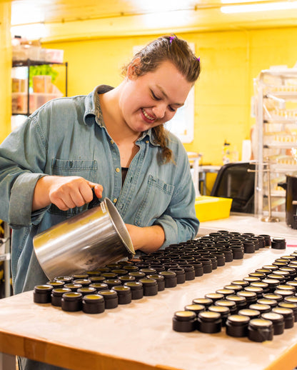 Floral Skull Candle - 100% Beeswax - Handmade