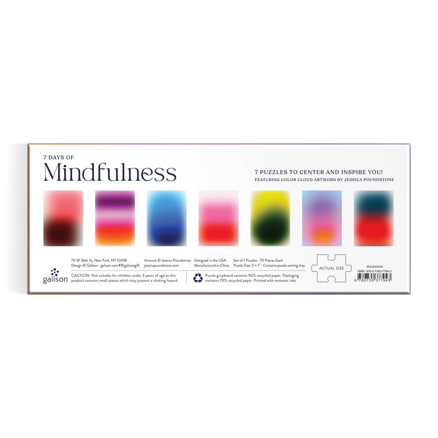 7 Days of Mindfulness By Jessica Poundstone Puzzle Set