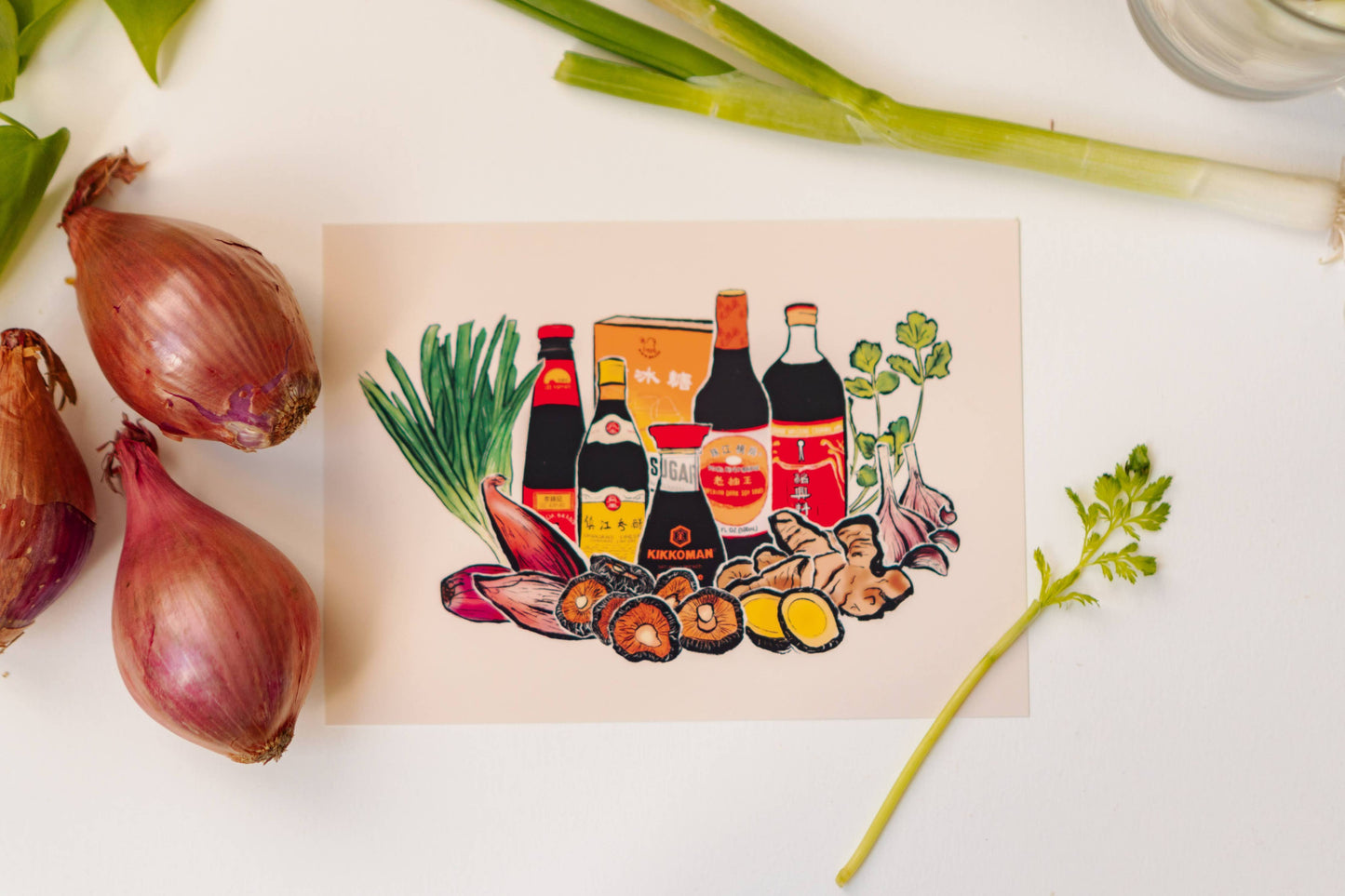 Asian Sauces Print: 5x7 inches