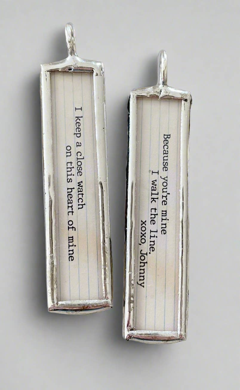 Walk The Line XO Soldered Art Charm