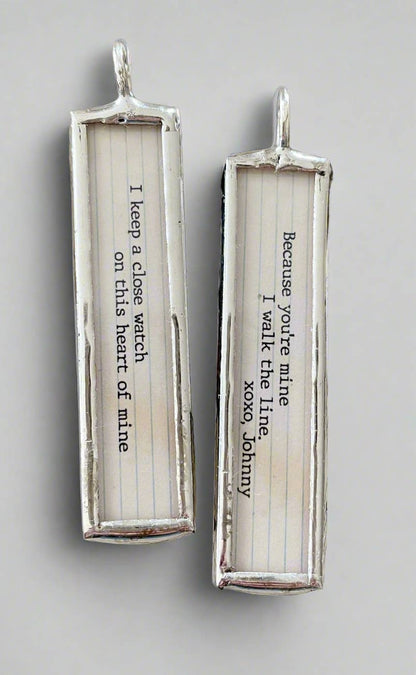 Walk The Line XO Soldered Art Charm