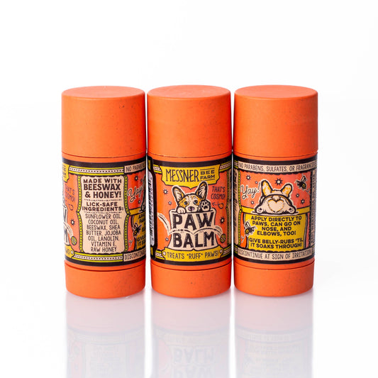 Paw Balm - Treats "Ruff" Paws - Handmade with Beeswax from KC’s Messner Bee Farm