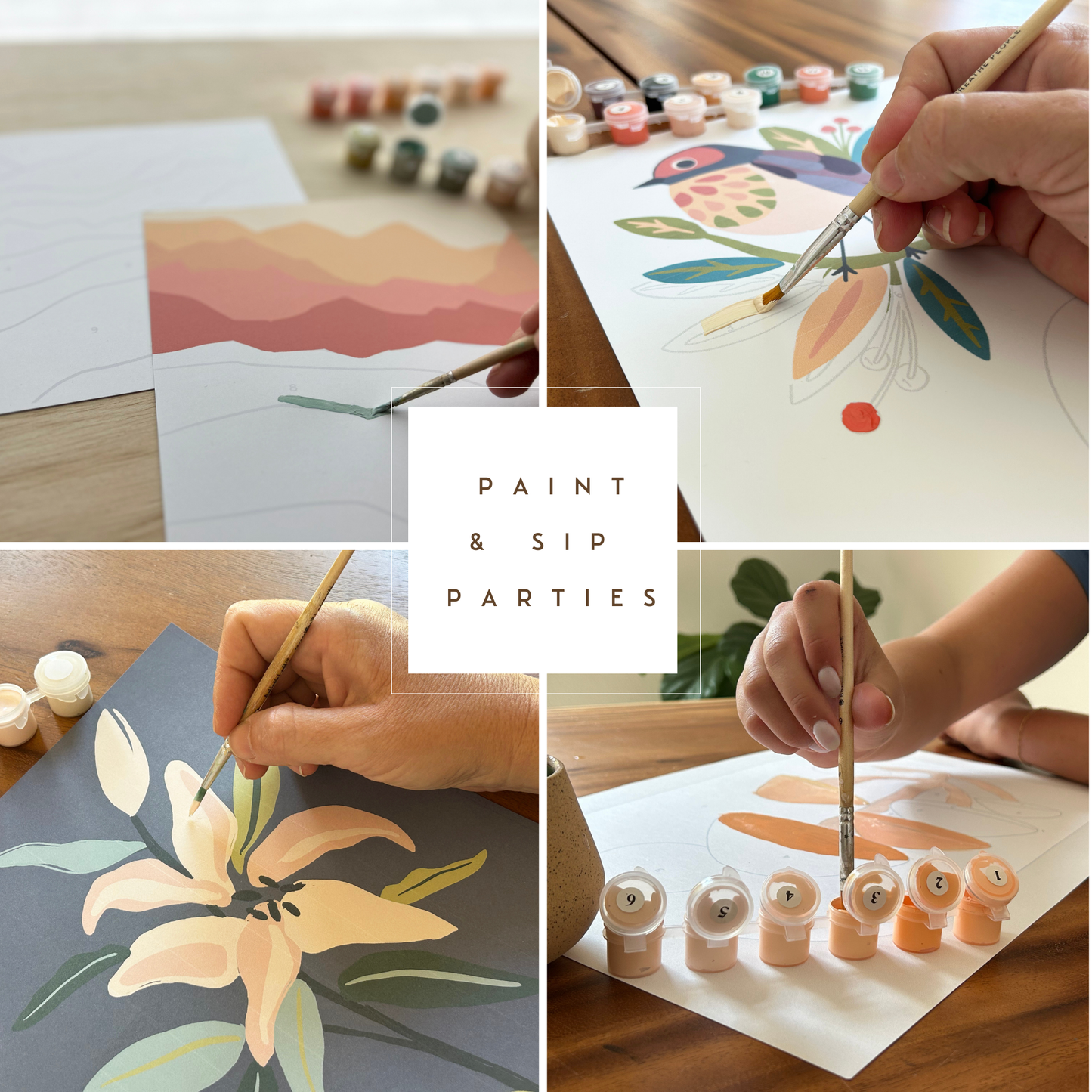 Wildflowers Meditative Art Paint by Number Kit: Kit + Magnetic Frame