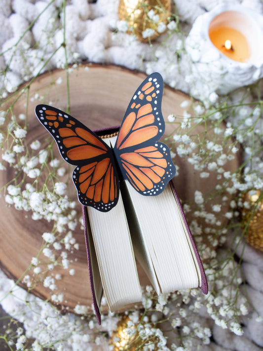3D Monarch Butterfly Bookmark | Matte