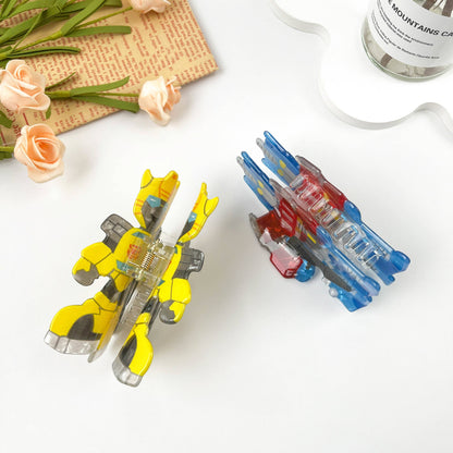 Transformers Robot Acrylic Hair Claw Clip: Blue