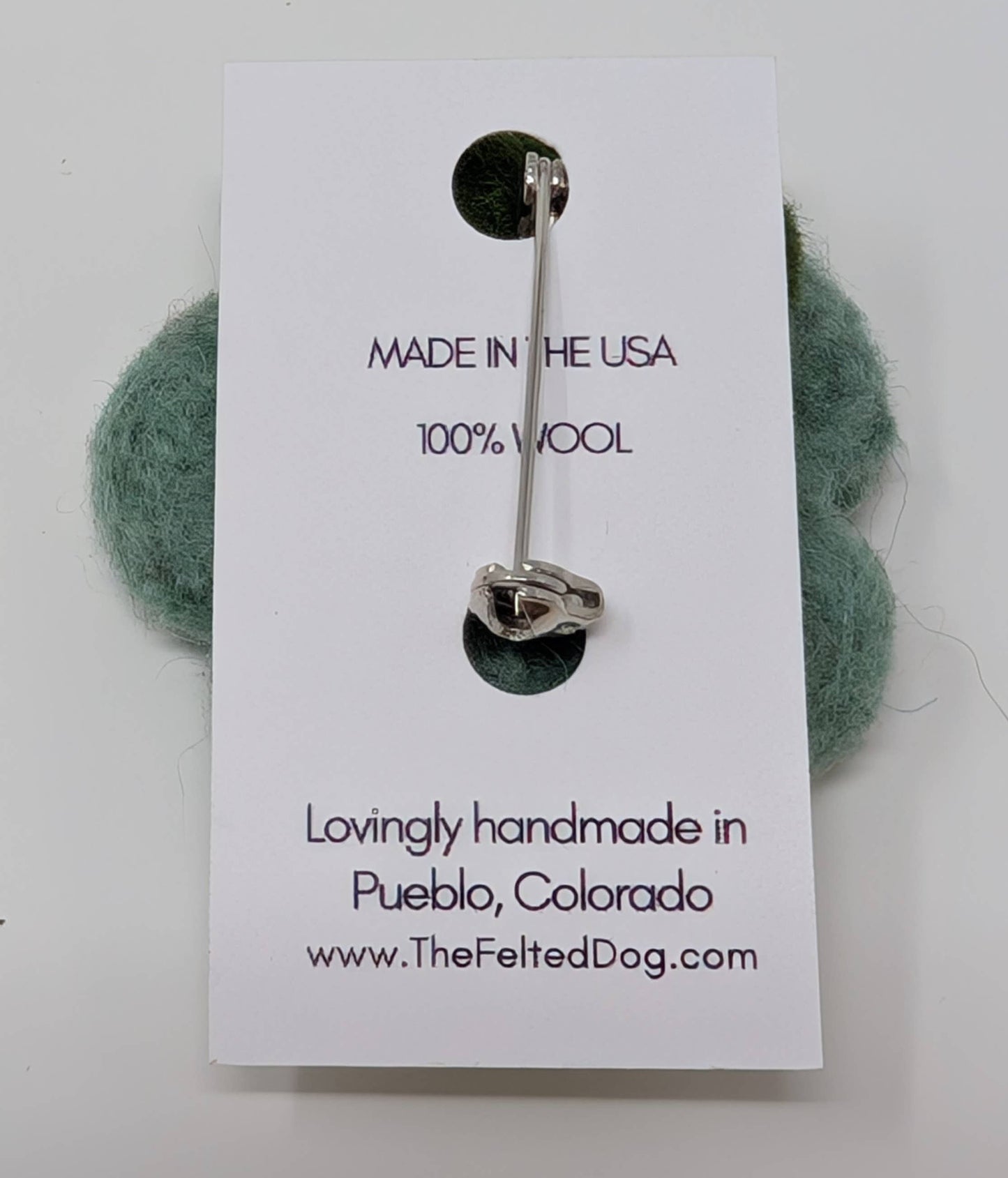 Felted Flower Pin
