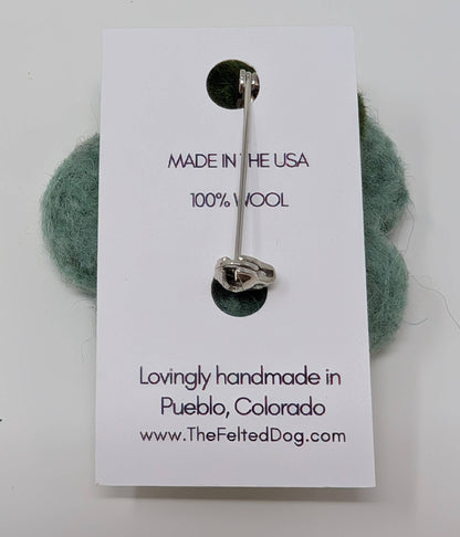 Felted Flower Pin
