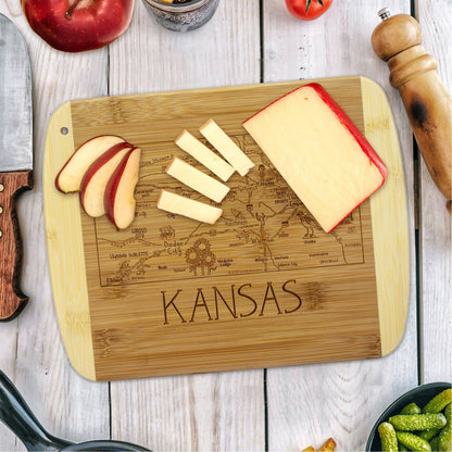 A Slice of Life Kansas 11" Cutting & Serving Board