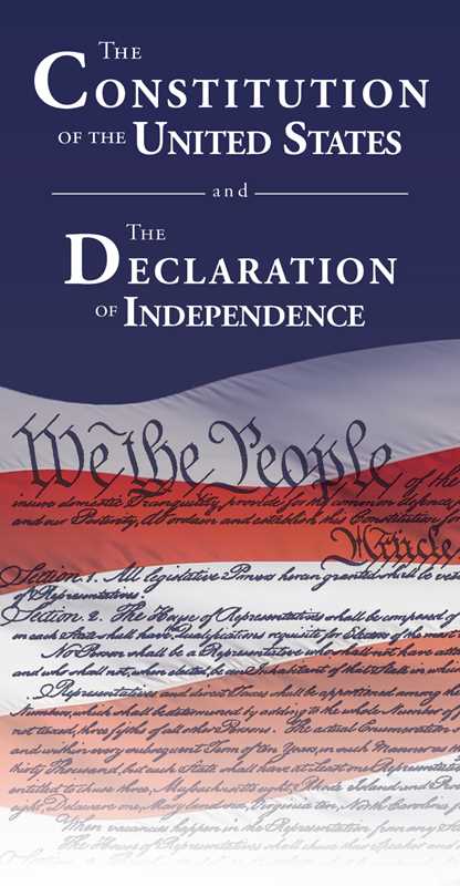 Constitution of the United States and The Declaration of Independence by Delegates of  The Constitutional Convention: Paperback; 48 pages / English