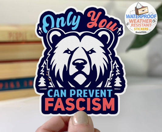 Anti-Fascism Sticker, 3" Anti-Fascist National Park Decal