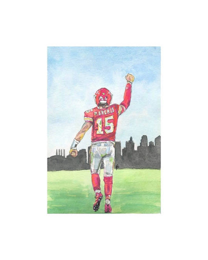 Mahomes 11x14" Print- Kansas City Chiefs