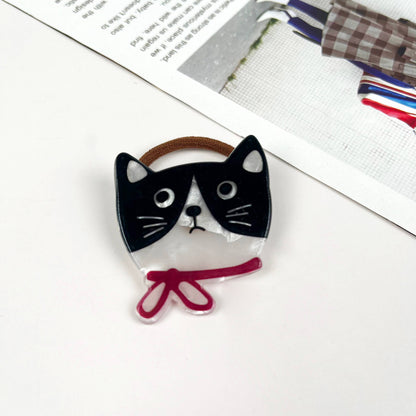 Lovely cartoon cat hair tie: E