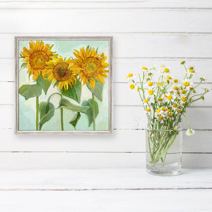 Sunflower Tranquility Mini Framed Canvas