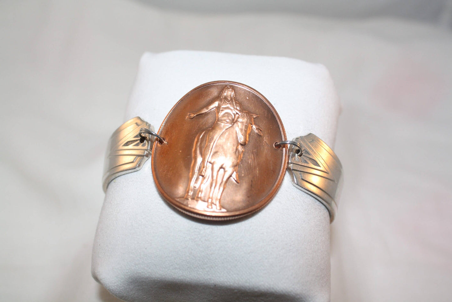 Copper Coin Bracelet: Large (8in)