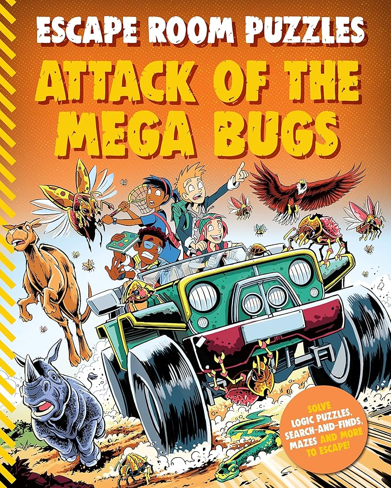 Escape Room Puzzles: Attack of the Mega Bugs cover image