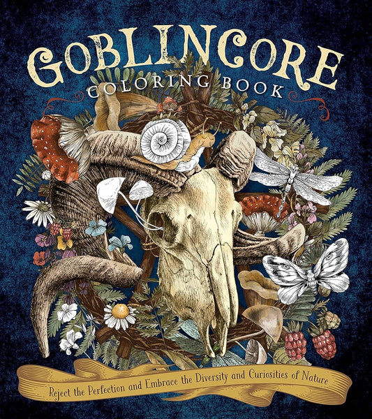 Goblincore Coloring Book: Reject the Perfection and Embrace the Diversity and Curiosities of Nature (Chartwell Coloring Books) cover image