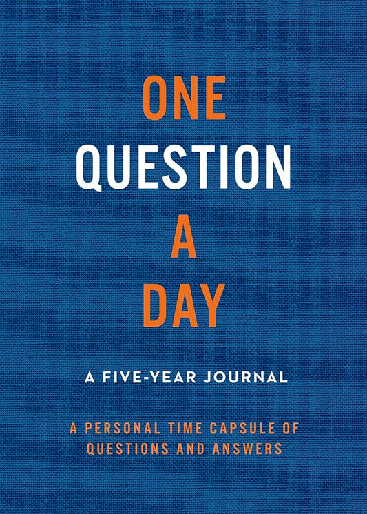 One Question a Day (Navy): A Five-Year Journal: A Personal Time Capsule of Questions and Answers cover image