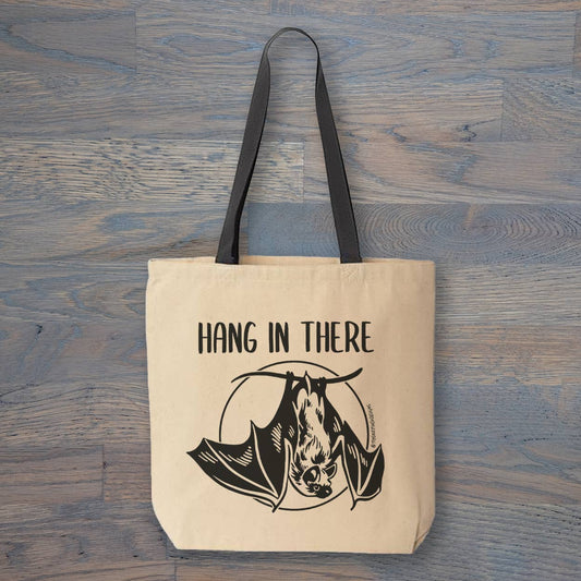 Hang In There Bat Tote Bag