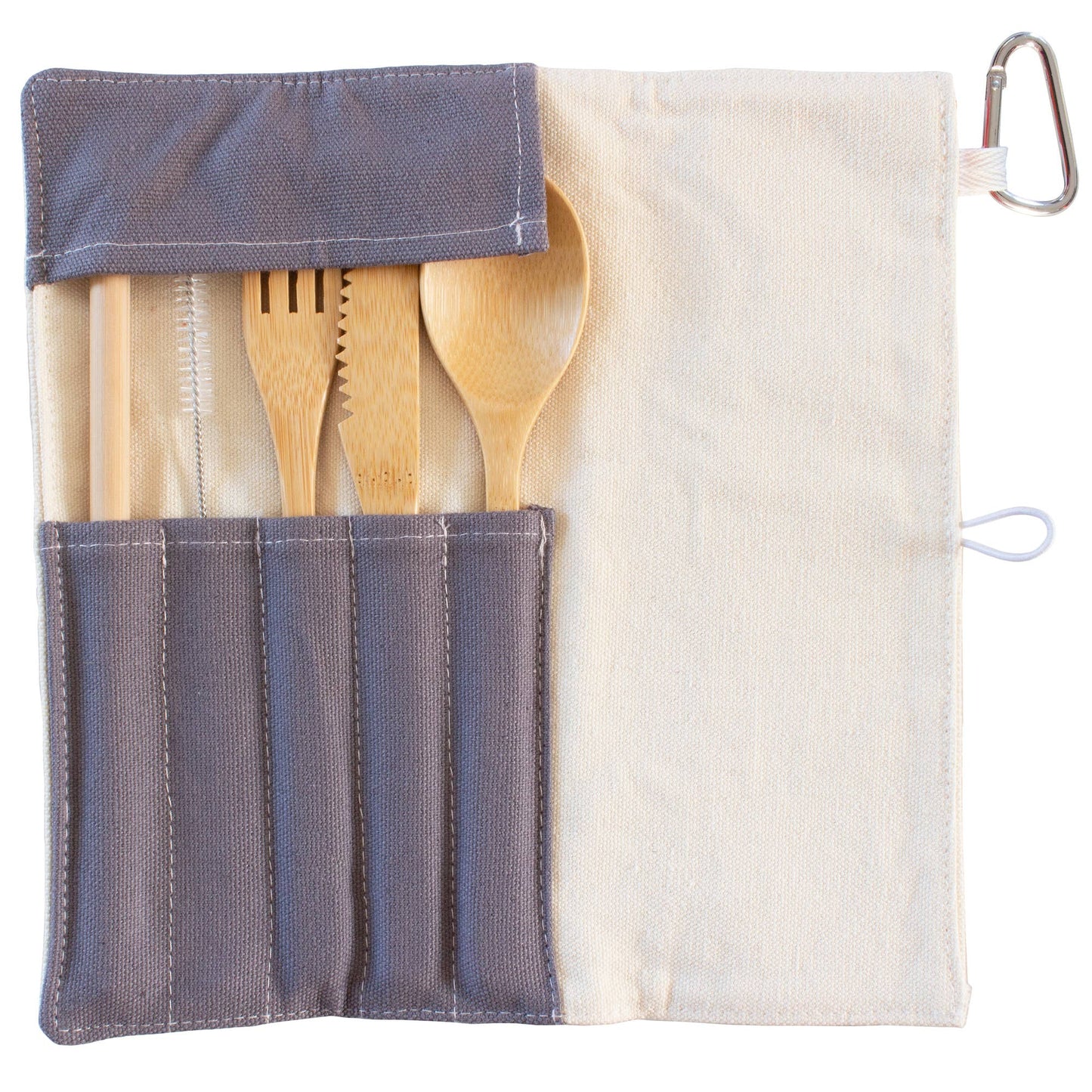 Reusable Bamboo Take-Along Utensil Roll