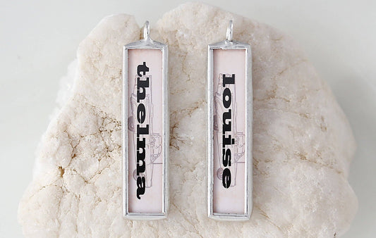 Thelma and Louise Soldered Art Charm