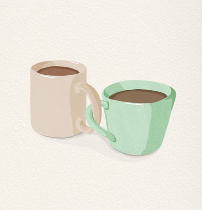 Coffee Buddies: 7" X 7"