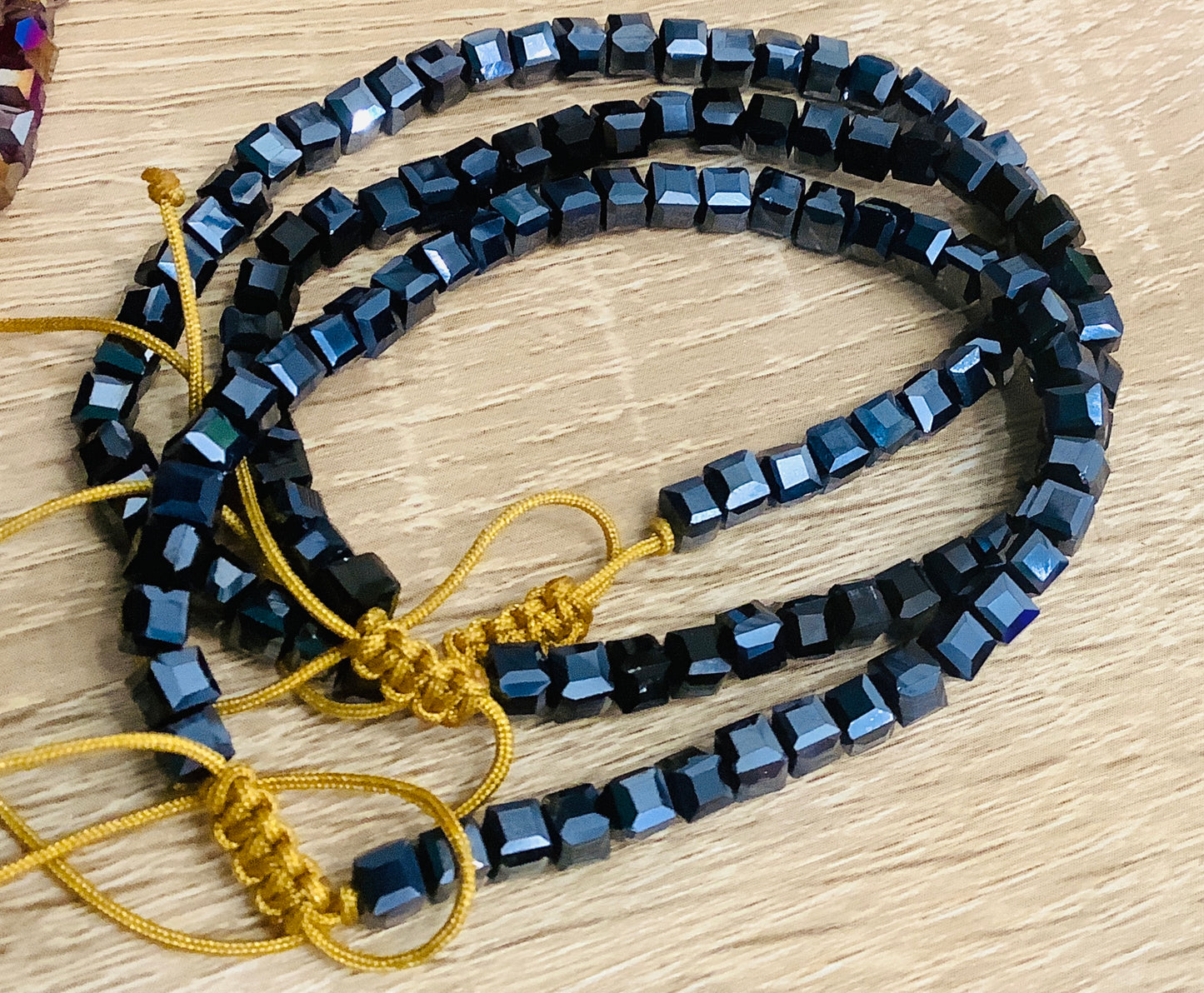 Adjustable Sea Glass Bracelet
