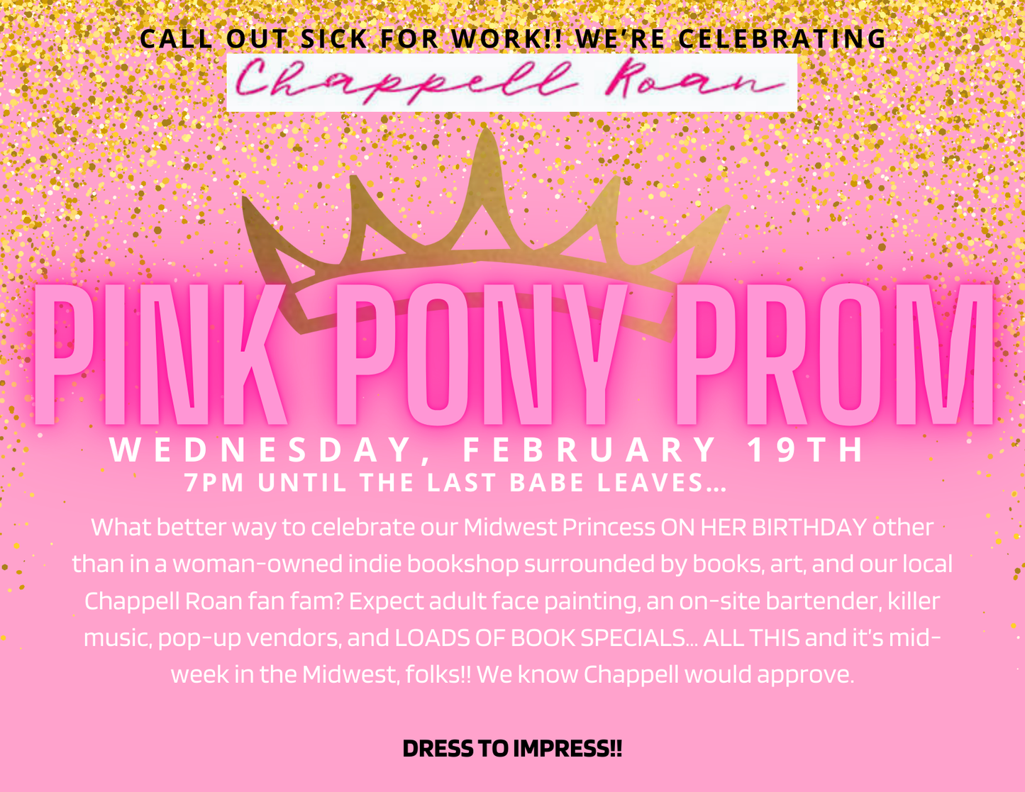 Pink Pony Prom: Birthday Book Bash