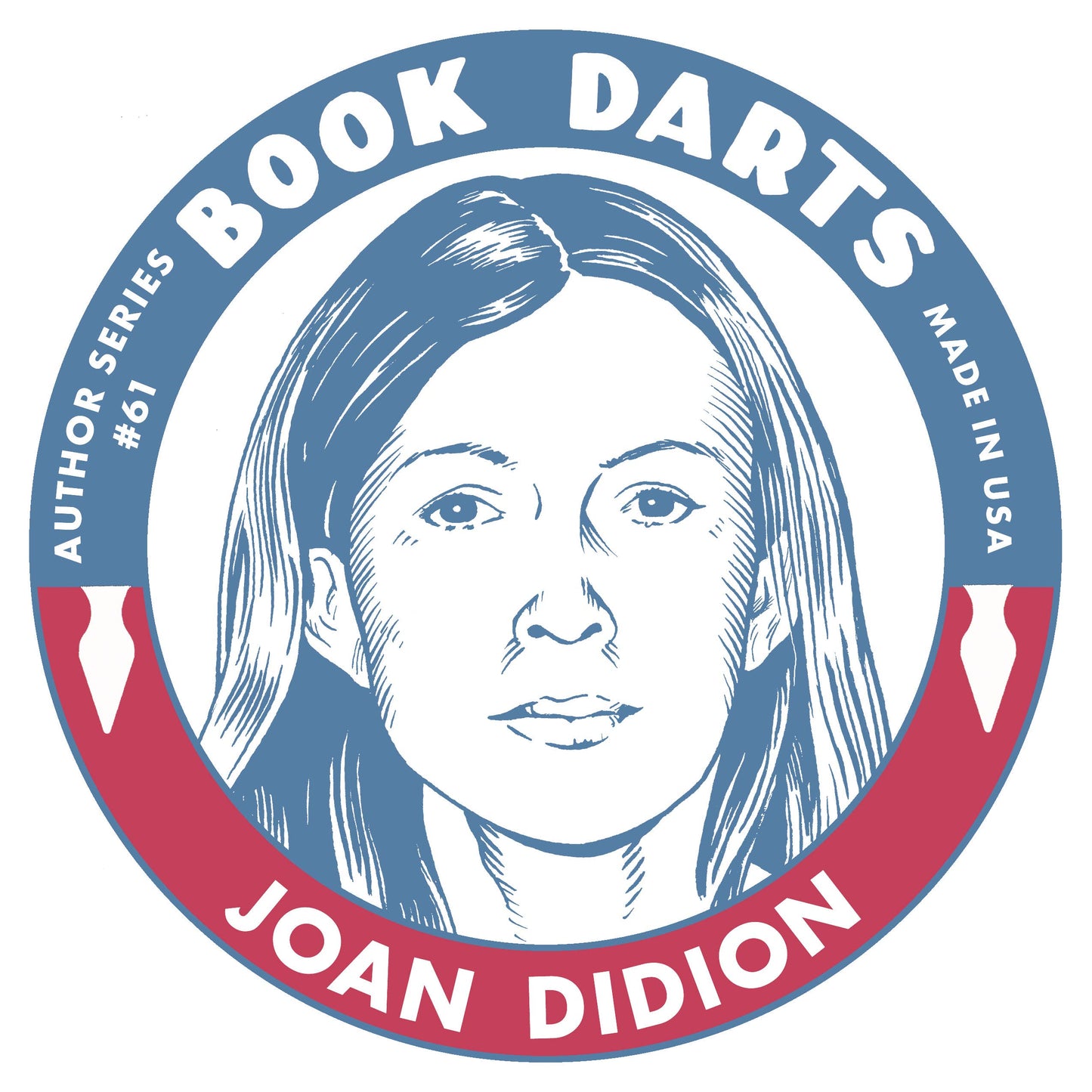 Tin Book Dart - Author Series #61 - Joan Didion: Mixed