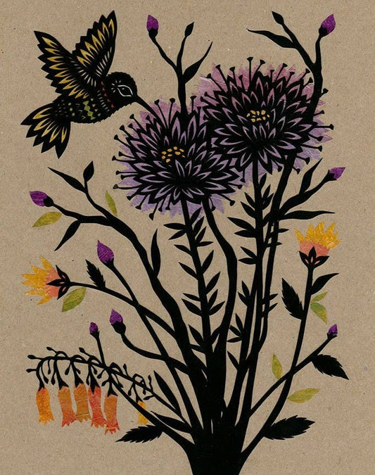 An Easy Morning's Ride - 8 x 10 inch Cut Paper Art Print