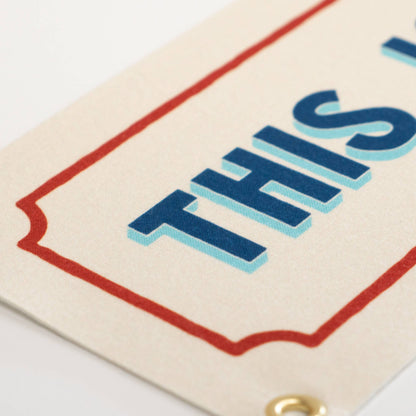 This is a Sign From Above - Handprinted Felt Sign Banner