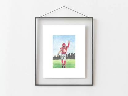 Mahomes 11x14" Print- Kansas City Chiefs