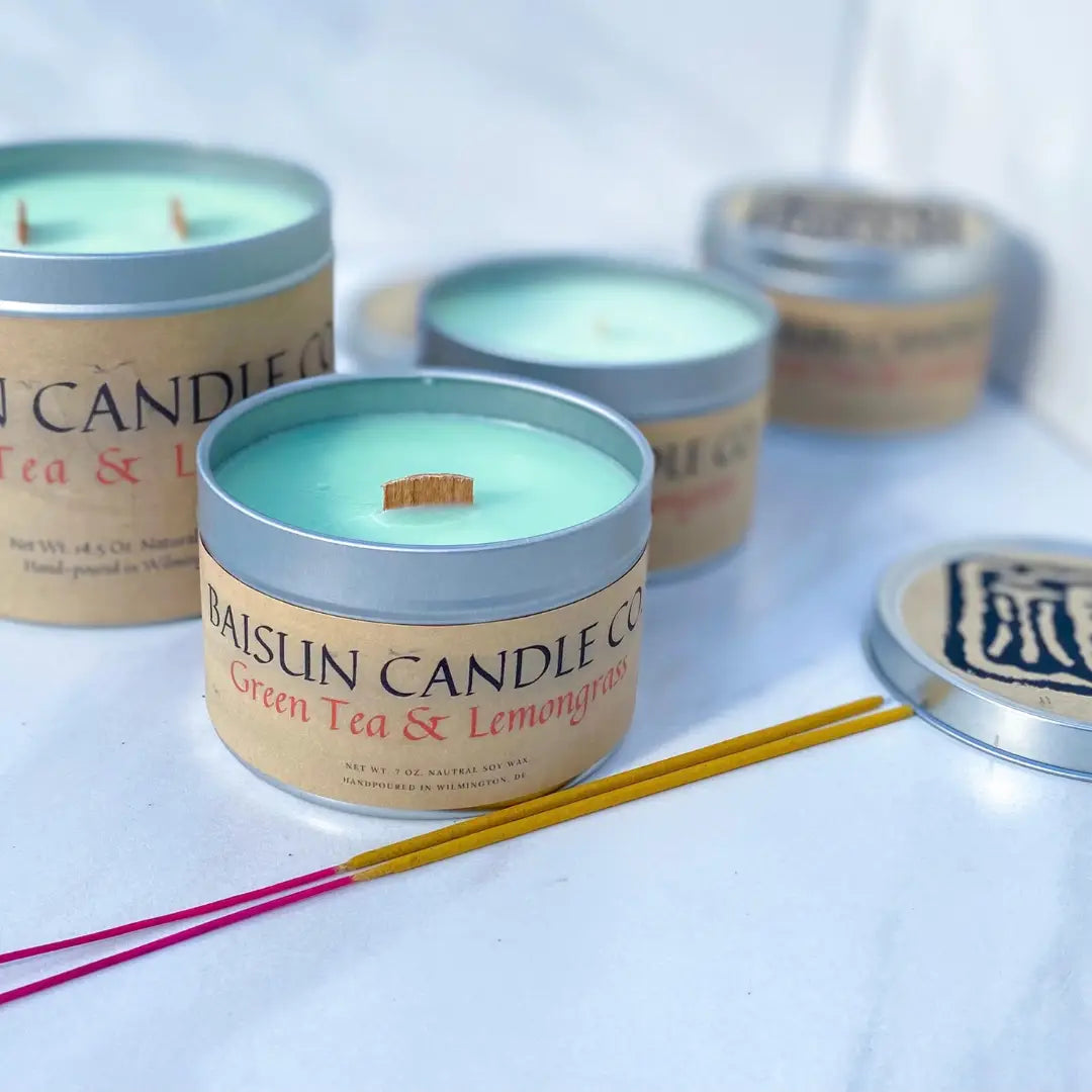 Scented Soy Candles w/ Crackling Wooden Wick