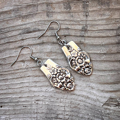 Earrings made from spoon handles: Danish Princess