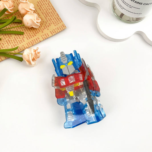 Transformers Robot Acrylic Hair Claw Clip: Blue