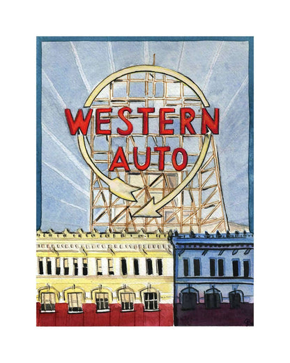 Western Auto 11x14" Print