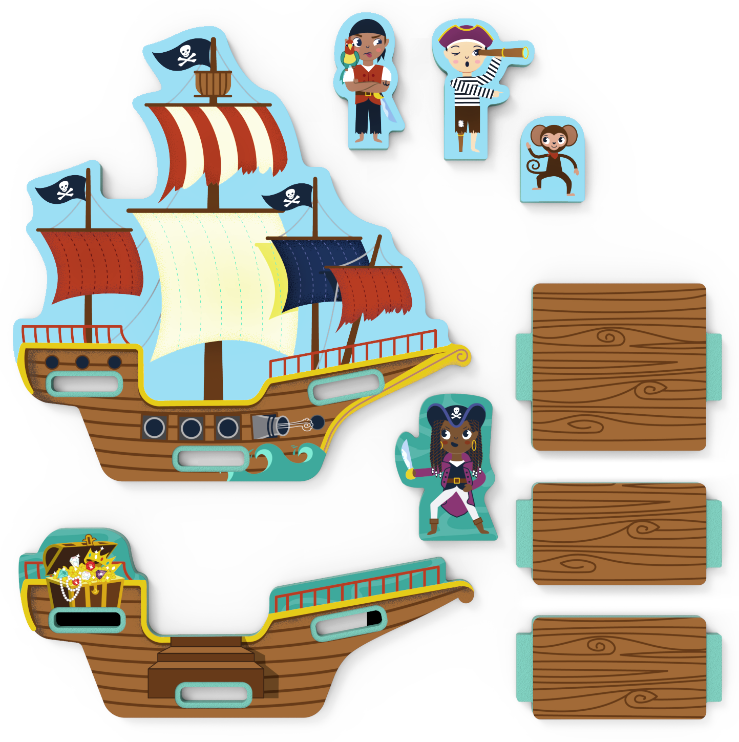 Pirate Ship Play Puzzle