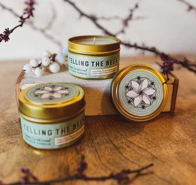 Telling The Bees 4oz. Candle - Paraffin free!