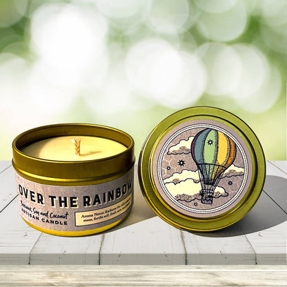 Over the Rainbow 4oz. Candle - Paraffin free!