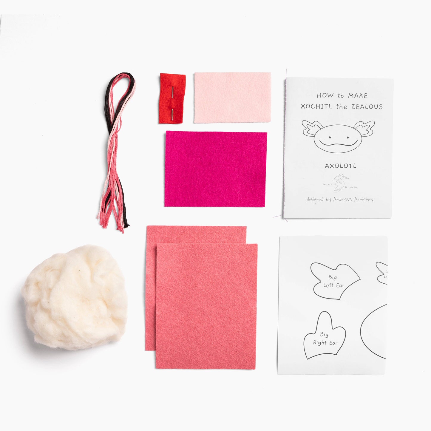 Xochitl the Zealous Axolotl - DIY Craft Kit