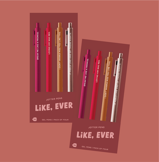 Swiftie Gel Pens: Like Ever (Red)