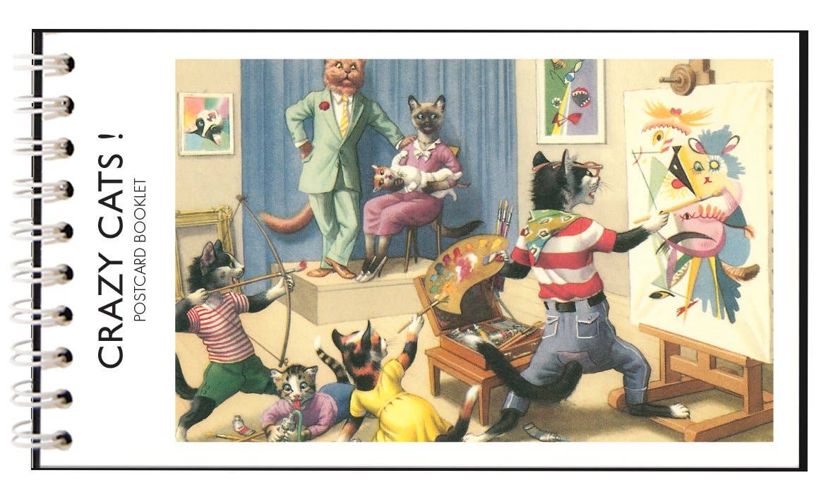 CRAZY CATS! - Postcard Booklet