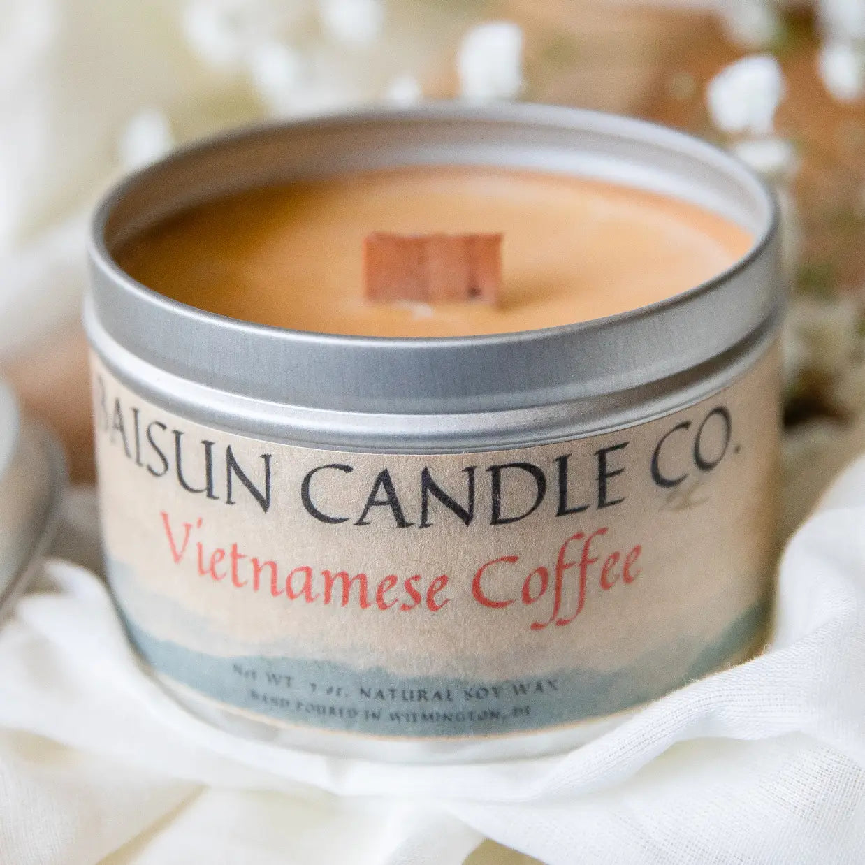 Scented Soy Candles w/ Crackling Wooden Wick