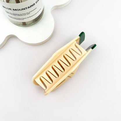 Banana Milk Accessories Acetate Hair Claw Clip 🍌🥛: Beige