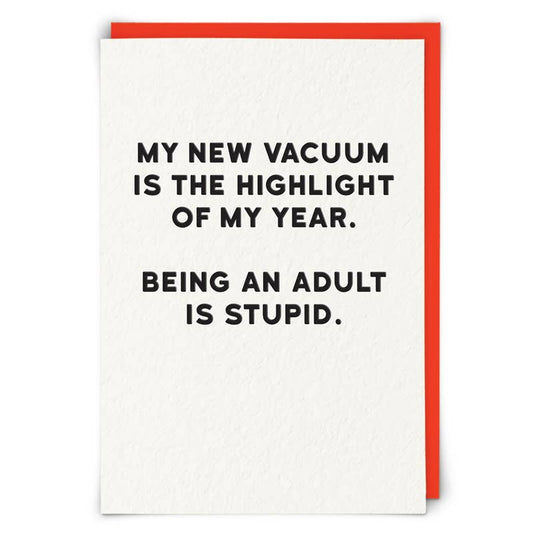 Vacuum Greetings Card
