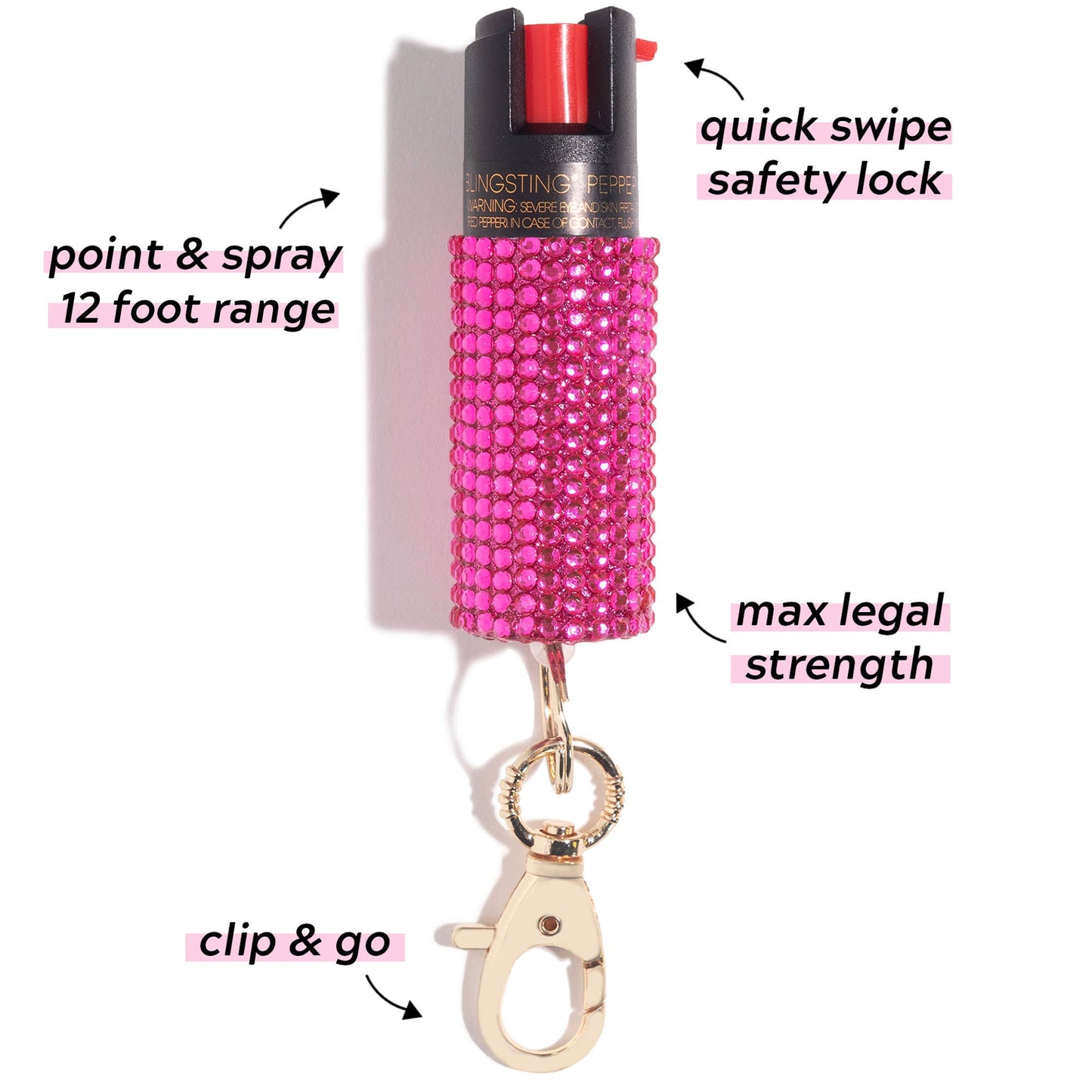 Rhinestone Pepper Spray (Safety With Sparkle)