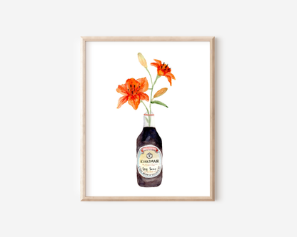 Tiger Lily in Soy Sauce Print: 5x7 inches