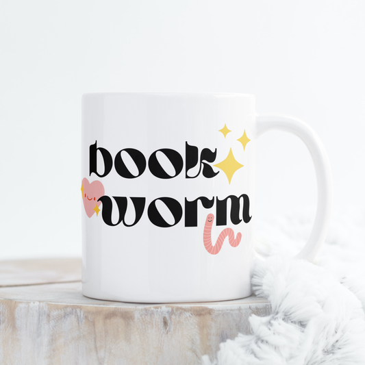 Cute Bookworm Mug